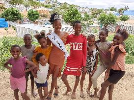 NAMIBIA-WINDHOEK-BEAUTY PAGEANT-INFORMAL SETTLEMENT-YOUTH
