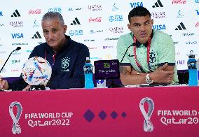(SP)QATAR-DOHA-FOOTBALL-FIFA WORLD CUP-GROUP G-BRAZIL-PRESS CONFERENCE