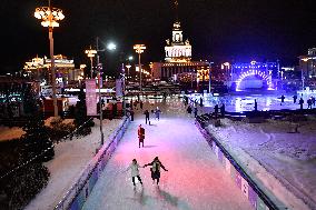 RUSSIA-MOSCOW-ICE RINK-OPENING