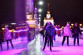 RUSSIA-MOSCOW-ICE RINK-OPENING