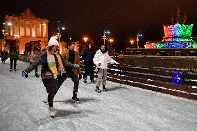 RUSSIA-MOSCOW-ICE RINK-OPENING