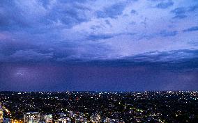 AUSTRALIA-SYDNEY-WEATHER-LIGHTNING