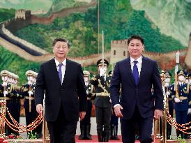 CHINA-BEIJING-XI JINPING-MONGOLIA-PRESIDENT-TALKS (CN)