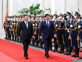 CHINA-BEIJING-XI JINPING-MONGOLIA-PRESIDENT-TALKS (CN)