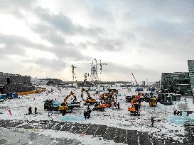 CHINA-HEILONGJIANG-HARBIN-ICE-SNOW WORLD-CONSTRUCTION (CN)