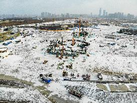 CHINA-HEILONGJIANG-HARBIN-ICE-SNOW WORLD-CONSTRUCTION (CN)