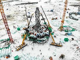 CHINA-HEILONGJIANG-HARBIN-ICE-SNOW WORLD-CONSTRUCTION (CN)