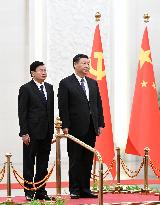 CHINA-BEIJING-XI JINPING-LAOS-THONGLOUN-TALKS (CN)