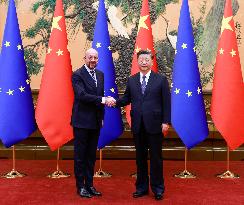 CHINA-BEIJING-XI JINPING-EUROPEAN COUNCIL PRESIDENT-TALKS (CN)
