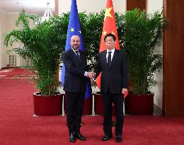 CHINA-BEIJING-LI ZHANSHU-EUROPEAN COUNCIL PRESIDENT-MEETING (CN)