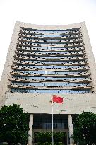 CHINA-MACAO-LIAISON OFFICE OF THE CENTRAL PEOPLE'S GOVERNMENT-JIANG ZEMIN-NATIONAL FLAG-HALF-MAST (CN)