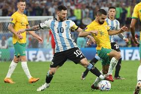 (SP)QATAR-AL RAYYAN-2022 WORLD CUP-ROUND OF 16-ARG VS AUS