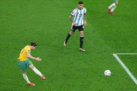 (SP)QATAR-AL RAYYAN-2022 WORLD CUP-ROUND OF 16-ARG VS AUS
