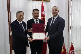 TUNISIA-TUNIS-CHINESE MEDICAL TEAM-COMMENDATION