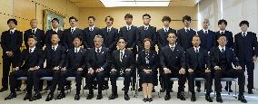 Samurai Blue members meet PM Kishida