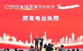 CHINA-SHANGHAI-1ST C919 JET-DELIVERY (CN)