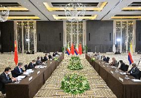 SAUDI ARABIA-RIYADH-XI JINPING-COMOROS-PRESIDENT-MEETING