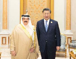 SAUDI ARABIA-RIYADH-XI JINPING-BAHRAIN-KING-MEETING