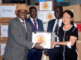 UGANDA-KAMPALA-CHINA-DONATION-MEDICAL SUPPLY