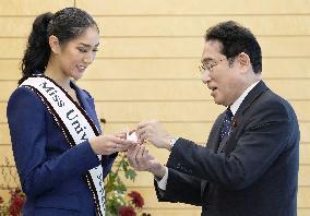 Miss Universe Japan meets PM Kishida