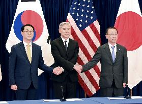 Japan-U.S.-S. Korea trilateral talks