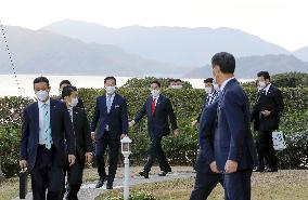 PM Kishida visits next G-7 Summit venue in Hiroshima