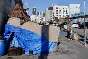 U.S.-LOS ANGELES-HOMELESS PEOPLE