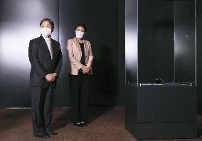 Japan emperor, empress at museum