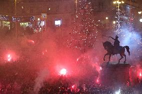 (SP)CROATIA-ZAGREB-FOOTBALL-WORLD CUP-PARADE