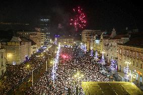 (SP)CROATIA-ZAGREB-FOOTBALL-WORLD CUP-PARADE