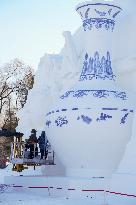 CHINA-HEILONGJIANG-HARBIN-SNOW SCULPTURE-EXPO (CN)