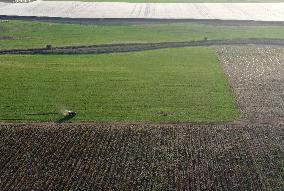 ISRAEL-MODIIN-TRACTOR-AERIAL VIEW