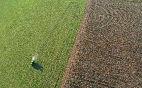 ISRAEL-MODIIN-TRACTOR-AERIAL VIEW