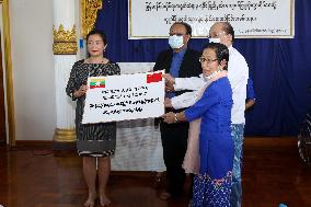 MYANMAR-KYAUKPHYU-CHINA-DONATION