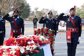 PAKISTAN-ISLAMABAD-BLAST-POLICEMAN-FUNERAL