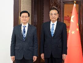 CHINA-BEIJING-LI KEQIANG-HKSAR-JOHN LEE-MEETING (CN)