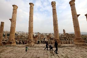 JORDAN-JERASH-ROMAN ARCHEOLOGICAL SITE-TOURISM