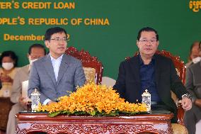 CAMBODIA-KAMPONG SPEU-ROAD RECONSTRUCTION-CHINESE AID-GROUNDBREAKING