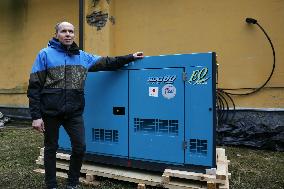 Japan-supplied power generator used in Ukraine