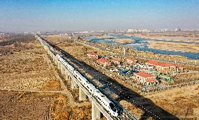 CHINA-NINGXIA-ZHONGWEI-HIGH-SPEED RAILWAY-OPERATION (CN)