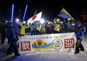 Skiing for Ukrainian peace