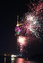 SRI LANKA-COLOMBO-LOTUS TOWER-NEW YEAR