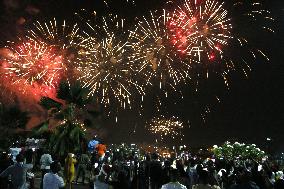 COTE D'IVOIRE-ABIDJAN-NEW YEAR-FIREWORKS