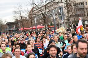 GERMANY-BERLIN-NEW YEAR-RUN