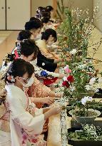 New Year flower arranging ceremony