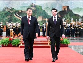 CHINA-BEIJING-XI JINPING-TURKMEN PRESIDENT-TALKS (CN)