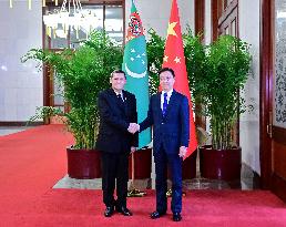 CHINA-BEIJING-HAN ZHENG-TURKMEN DEPUTY PM-MEETING (CN)