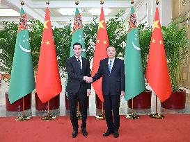 CHINA-BEIJING-LI KEQIANG-TURKMEN PRESIDENT-MEETING (CN)