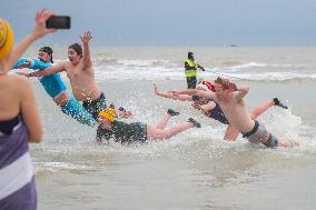 BELGIUM-OSTEND-NEW YEAR'S DIVE