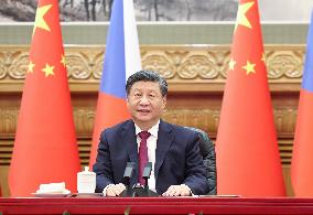 CHINA-BEIJING-XI JINPING-CZECH PRESIDENT-MEETING (CN)